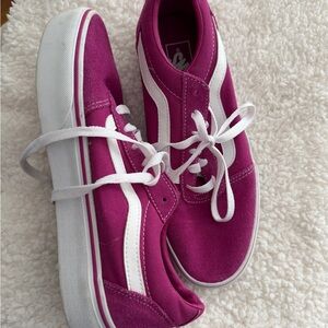 Vans Women's Sneakers in Pink and White